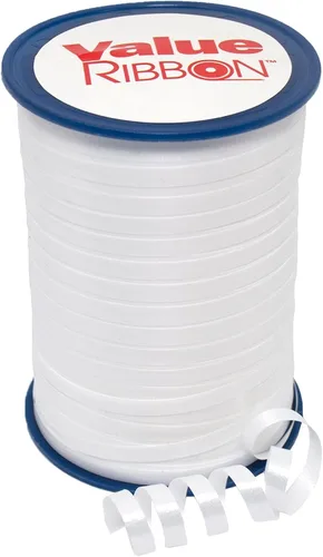 Vista 25 de Value Ribbon - Cinta rizadora prensada, 3/16 pulgadas x 500 yardas para envoltura de regalos, manualidades, proyectos de arte y decoraciones de Azul