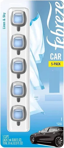 Vista 10 de Febreze AUTO - Clip de ventilación aromatizante para automóvil Ember, 0.07 onzas. Clip de ventilación para automóvil, paquete de 2 (EMBER)
