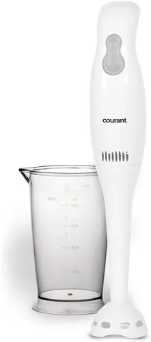Vista 7 de Courant Batidora de mano CHB-2001 con licuadora de inmersión de potencia de 200 W, color blanco