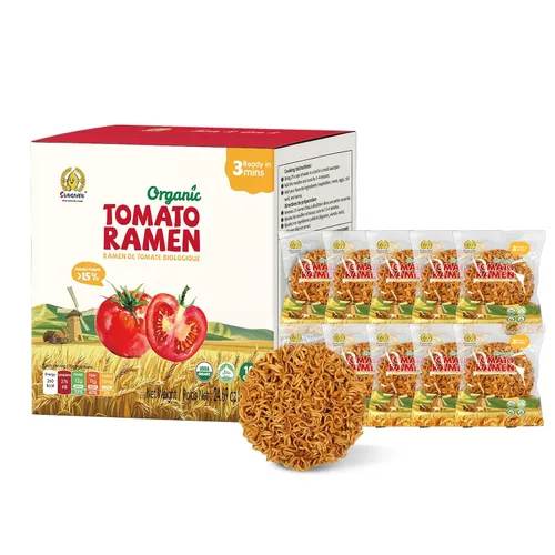 Vista 13 de SUNGIVEN Fideos ramen orgánicos, remolacha, saludable, bajo en sodio, listos en 3 minutos, sin fritos instantáneos, sin aditivos ni conservantes