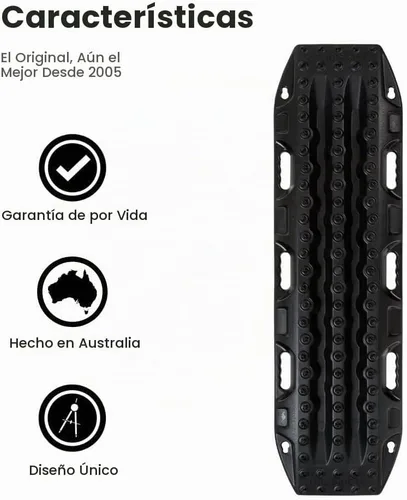 Vista 2 de Maxtrax MKII - Tabla de recuperación para vehículos negra Negro