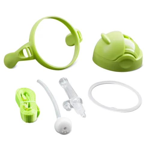 Vista 5 de Kit de conversión de vaso con popote con peso 3 en 1 para botellas de Comotomo, versátil, a prueba de fugas, solución fácil de usar para bebés