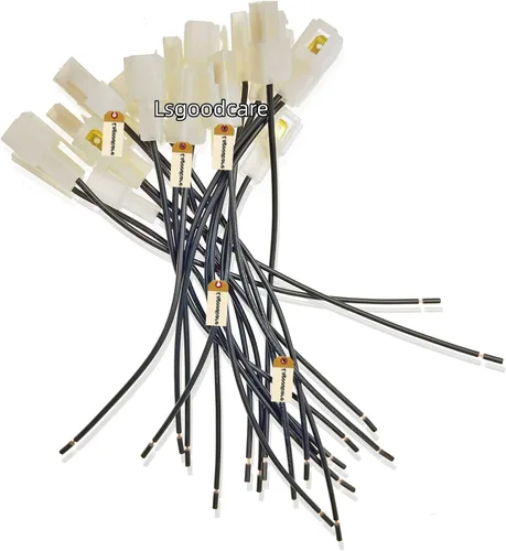 Vista 5 de Lsgoodcare 20 piezas de 6.3 mm, 1 pin, conectores de cable eléctrico automotriz, juego de enchufes macho hembra de 1 vía, terminal de zócalo