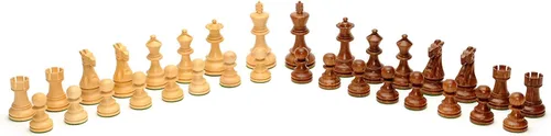 Vista 6 de WE Games Gran juego de ajedrez inglés tallado a mano con cajones, tamaño torneo, madera de alcanfor - 19 pulgadas.