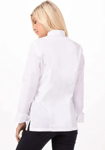 Vista 3 de Chef Works Lansing - Abrigo de chef para mujer