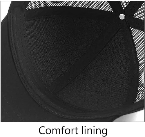Vista 6 de FASHIXD Gorra de béisbol de malla de talla grande, transpirable, de ala corta, para verano, para camionero, para correr