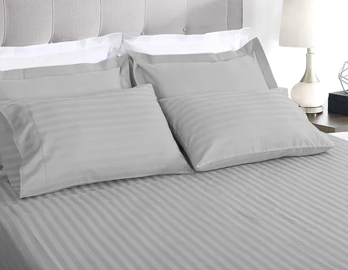 Vista 27 de Juego de sábanas de algodón peinado de 1500 TC para colchón de 38 a 17.7 in de profundidad (tamaño doble) Sábanas para cama (trifa, beige)