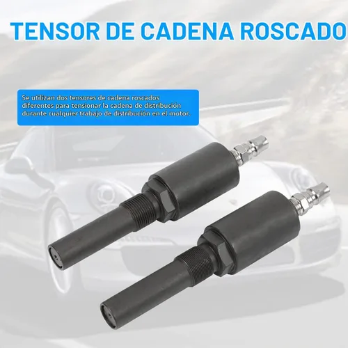 Vista 4 de CMTOOL Kit de herramientas de sincronización de alineación de bloqueo de tensión del árbol de levas del motor compatible con Porsche Cayenne