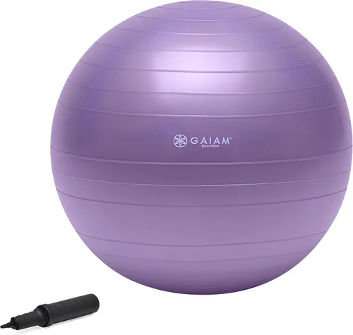 Vista 6 de Gaiam Pelota de equilibrio para todo el cuerpo de yoga, antiestallido con bomba de aire para silla de casa, oficina y fitness - Varios tamaños