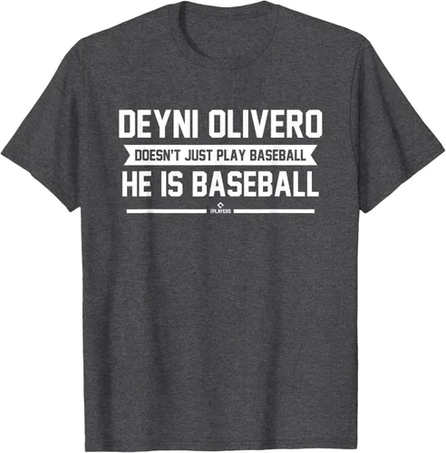 Vista 13 de Camiseta de equipo para fanáticos del béisbol He is Baseball Deyni Olivero Prospect