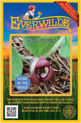 Vista 4 de everwilde explotaciones – Wild Ginger Native Wildflower semillas – El oro Vault