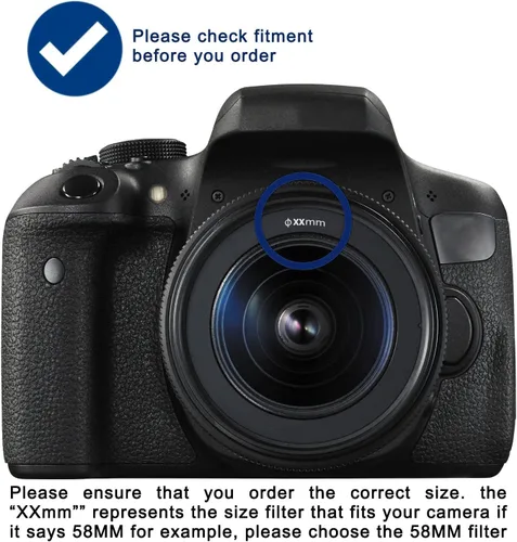 Vista 3 de Acuvar Kit de filtro de lente de color graduado de 1.929 in - Juego de 6 filtros degradados para lentes de cámara DSLR - Compatible con Canon