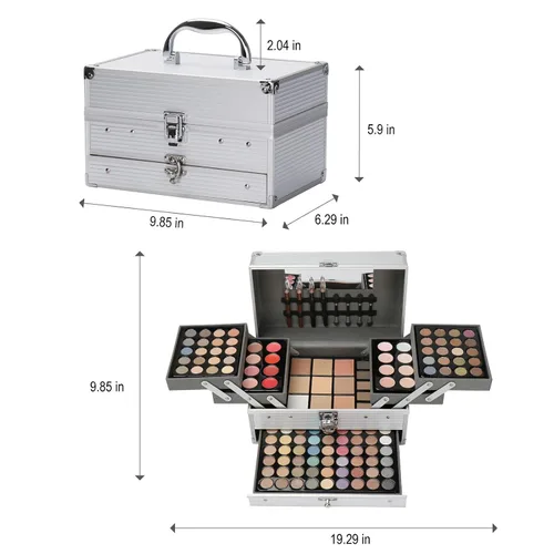 Vista 8 de Pure Vie - 132 colores todo en uno - Set de regalo de maquillaje que incluye una paleta de 94 sombras de ojos altamente pigmentadas brillantes