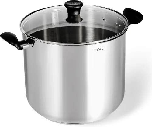 Vista 8 de Olla T-fal A92280. Olla apta para lavavajillas, antiadherente, especial, de 12 cuartos de galón, negra, Negro