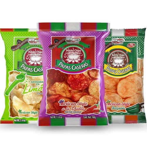 Vista 6 de WINNUTS Chamoy Dill Pickle Kettle Chips (paquete de 3, 5.6 onzas cada uno) Pepinillo picante con chamoy dulce y picante Bocadillo casero extra