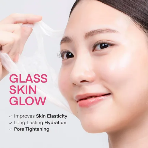 Vista 8 de TEREZ & HONOR Juego de mascarillas de colágeno coreano, paquete de 3 piezas con 4ea máscaras faciales de biocolágeno, máscara de envoltura nocturna