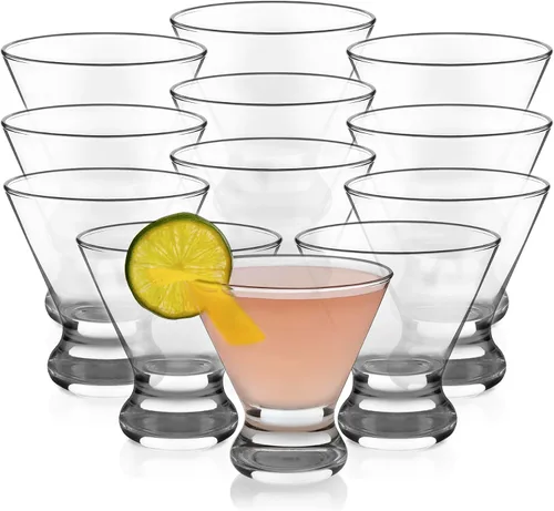 Vista 9 de Libbey Entertaining Essentials - Juego de 6 vasos de Martini altos, delgados, con forma triangular, vasos de cóctel clásicos para vinos, cócteles