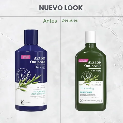 Vista 8 de Avalon Organics All Natural Biotin B-Complex - Acondicionador de terapia, 11 onzas líquidas