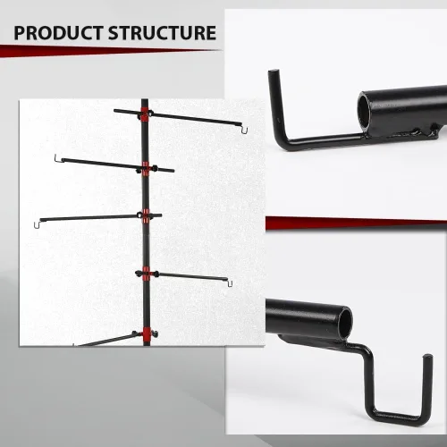 Vista 8 de CROSSDESIGN Soporte de panel de guardabarros de puerta de cuerpo automático Soporte de pintura colgante de poste central de árbol