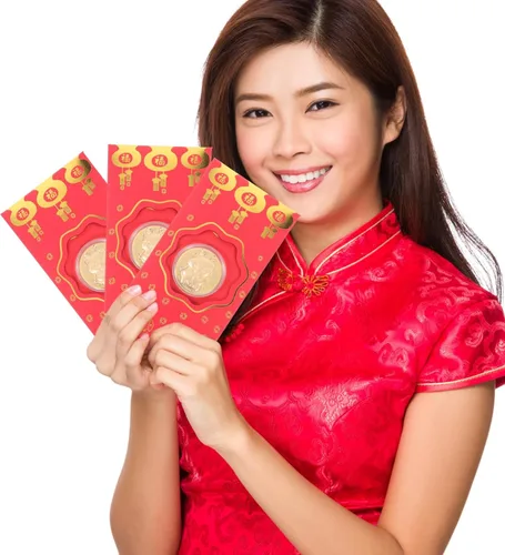 Vista 9 de EXCEART Sobre rojo, 10 unidades de paquetes de dinero rojo chino 2024 con moneda dorada, dragón del zodiaco chino, año nuevo, lunar, Hong Bao