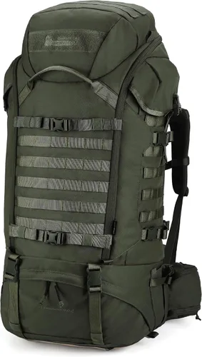 Vista 8 de Mardingtop Mochila de senderismo con marco interno de 90L Negro