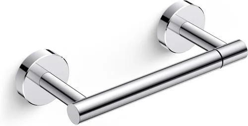 Vista 24 de FORIOUS Soporte de pared para papel higiénico, soporte de rollo de papel higiénico de doble poste giratorio de acero inoxidable para baño