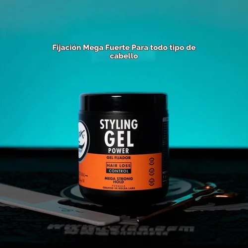 Vista 4 de Rolda Power Strong Hold Gel para el cabello para hombres – Fórmula de gel de peinado para un aspecto húmedo – Alto brillo, fortalecimiento y control
