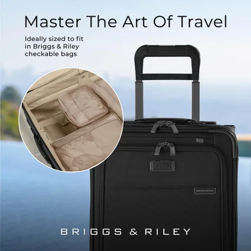 Vista 6 de Briggs & Riley Juego de cubos de embalaje de compresión, organizador de bolsas para maleta y equipaje, para mujeres y hombres, accesorios de paquete