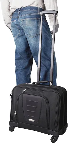 Vista 5 de Samsonite Maletín giratorio para portátil con ruedas en negro Negro