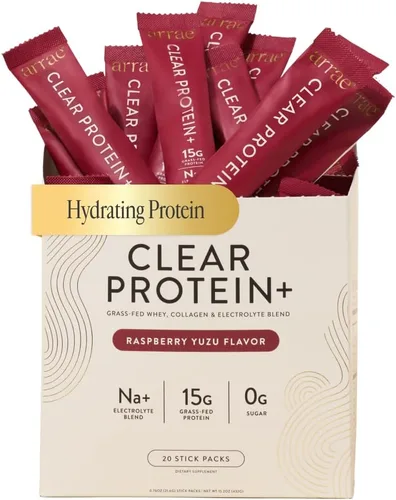Vista 8 de Arrae Clear Protein – Suplemento Proteico Natural, Textura Suave, Fácil de Mezclar, 14 Porciones, Fórmula Limpia con Electrolitos