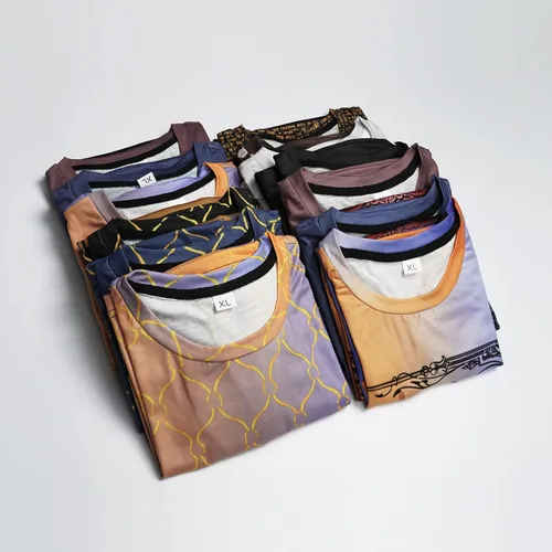Vista 7 de Taamlou Camisetas africanas de moda para hombre