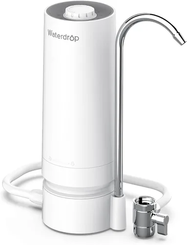 Vista 11 de Waterdrop Filtro de agua para grifo de fregadero, sistema de filtro de agua de encimera de 4000 galones y recordatorio de vida del filtro, reduce