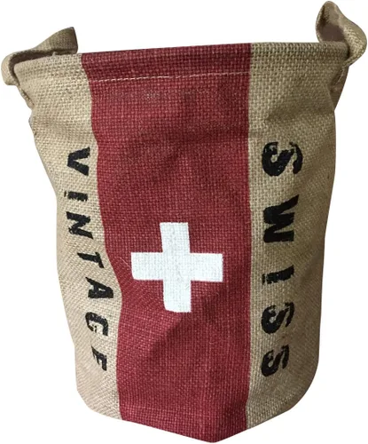 Vista 11 de NewFerU Cesta de almacenamiento tejida de arpillera, plegable, vintage, redonda de yute para alimentos, juguetes, organizador con asas, pequeño