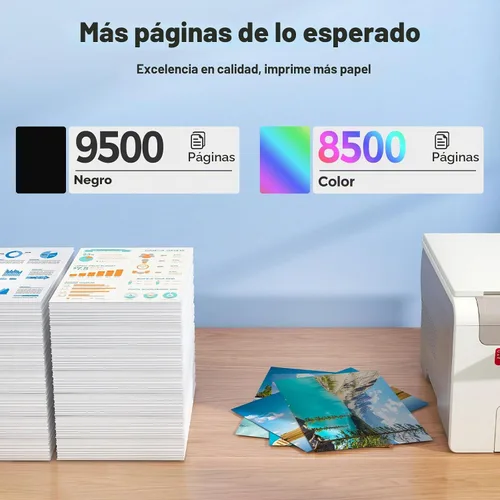 Vista 3 de Botellas de recarga de tinta ET-2850 ET-3760 ET-3850 (paquete de 5) para ET