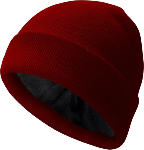 Vista 27 de PFFY Beanie for Men Women Unisex Knit Cuffed Plain Winter Thick Lined Beanies Hats