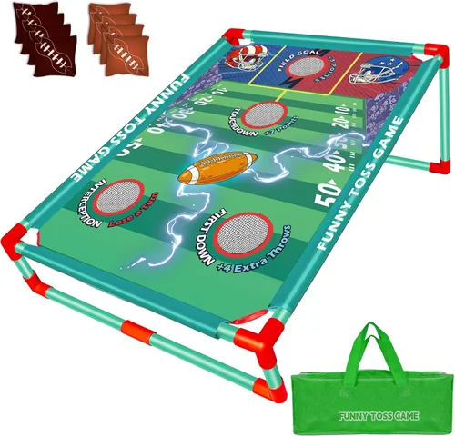 Vista 8 de Juego de lanzamiento de bolsas de frijoles para niños, regalo ideal para niños de 3 a 8 años. Juguetes exteriores para niños y niñas de 3, 4, 5, 6