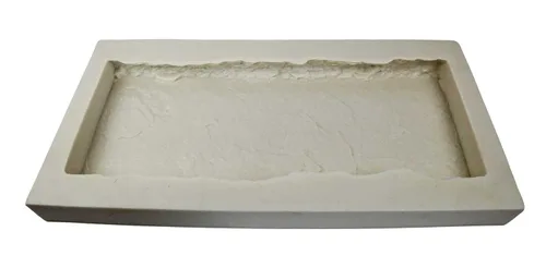 Vista 4 de Moldes de goma de piedra de chapa para hormigón, tapa de pared de pizarra 23.5 "x 9.5" x2", material reciclado