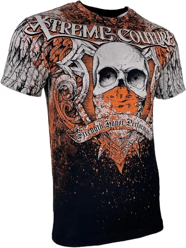 Vista 5 de Xtreme Couture by Affliction - Camiseta para hombre, diseño de calavera ortodoxa