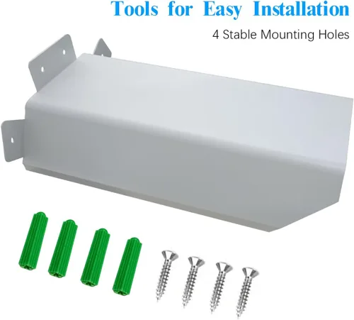 Vista 8 de OOSSXX Cubierta universal de seguridad solar para cámara de vigilancia - techo protector para cámaras exteriores domo/bala
