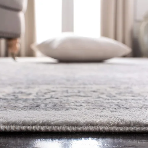 Vista 40 de SAFAVIEH - Colección Isabella, alfombra decorativa - 2'2" x 5', azul y crema, diseño oriental, no desprende pelusa y fácil cuidado, ideal para áreas