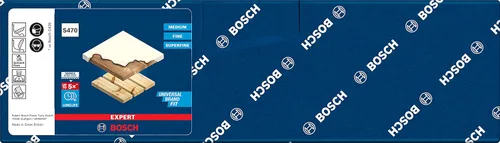 Vista 2 de Bosch Professional 1x Expert S470 Combi Bloques (2.717 x 3.819 x 1.024 in, grado fino, accesorios de lijado a mano)