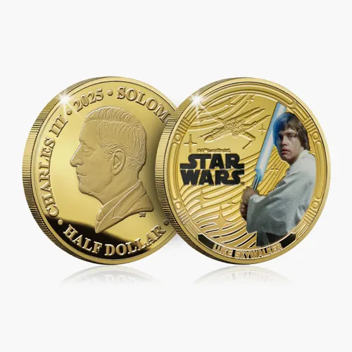 Vista 4 de FANTASY CLUB Colección oficial de monedas de la trilogía original de Star Wars Juego premium de 6 monedas Edición limitada certificada