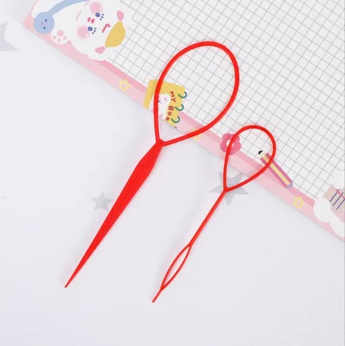 Vista 10 de 1 Unidad(2 piezas) Plástico Magic Hair Braid Cola de caballo Herramienta Clip Herramienta Simple DIY Estilo de Cabello Accesorios Estilo Estilo Azul