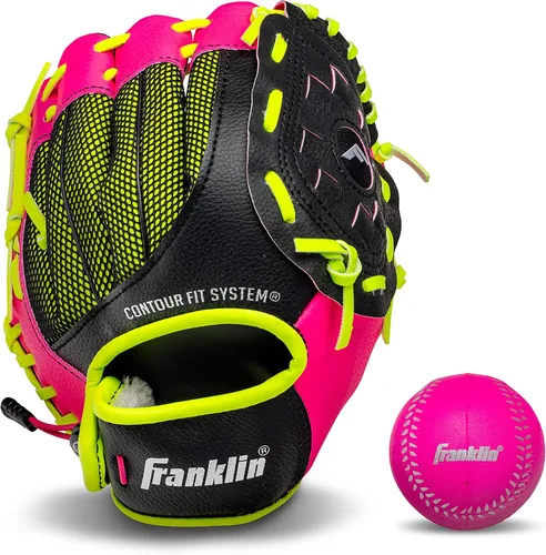 Vista 16 de Guantes Franklin Sports con agarre, para T-ball (9.0 pulgadas)