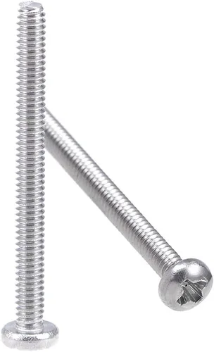 Vista 9 de uxcell Tornillos de máquina M2x3mm Pan Phillips Tornillo de cabeza cruzada 304 pernos de sujeción de acero inoxidable 60 piezas