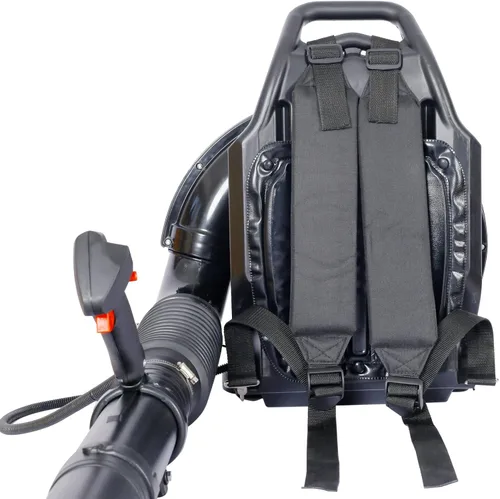 Vista 4 de HomVent Soplador de hojas de mochila, soplador de hojas de gas, soplador de mochila con motor de 4 tiempos de 37.7 CC, potente soplador comercial