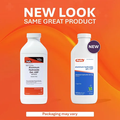Vista 3 de Hidrogel de aluminio, USP 320mg/0.2 fl oz 16 oz por botella genérico para Amphojel Paquete de 6 en total 96 oz