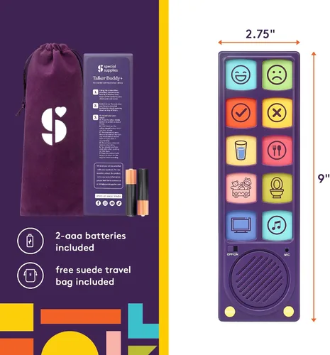Vista 2 de Special Supplies Dispositivo de comunicación AAC, terapia del habla, dispositivo de comunicación Talker Buddy para niños y adultos no verbales