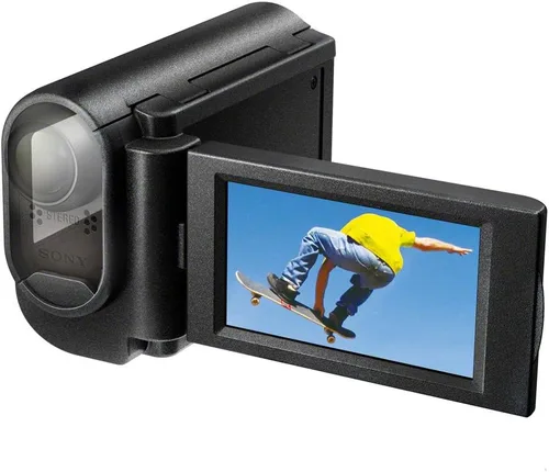 Vista 3 de Sony AKA-LU1 Soporte para videocámara con LCD para Sony Action Cam HDR-AS10 y HDR-AS15 (negro)