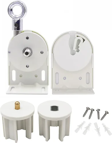 Vista 9 de Soporte de instalación de persianas enrollables, piezas de repuesto para parasol, kit de manivela inalámbrica, para parasol externo Coolaroo